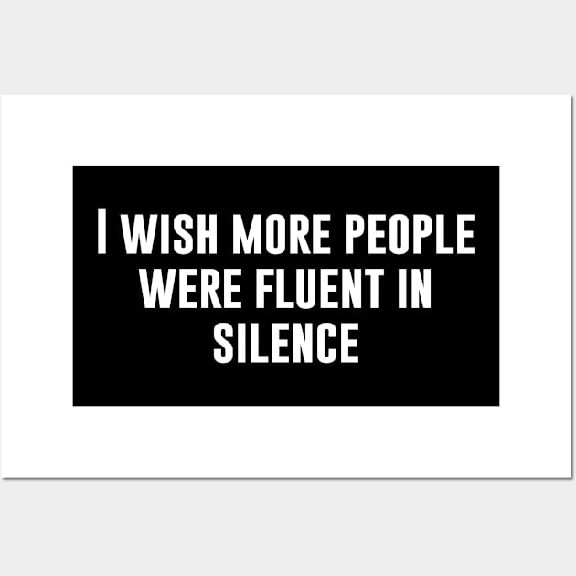 Funny silence Wall Art by newledesigns